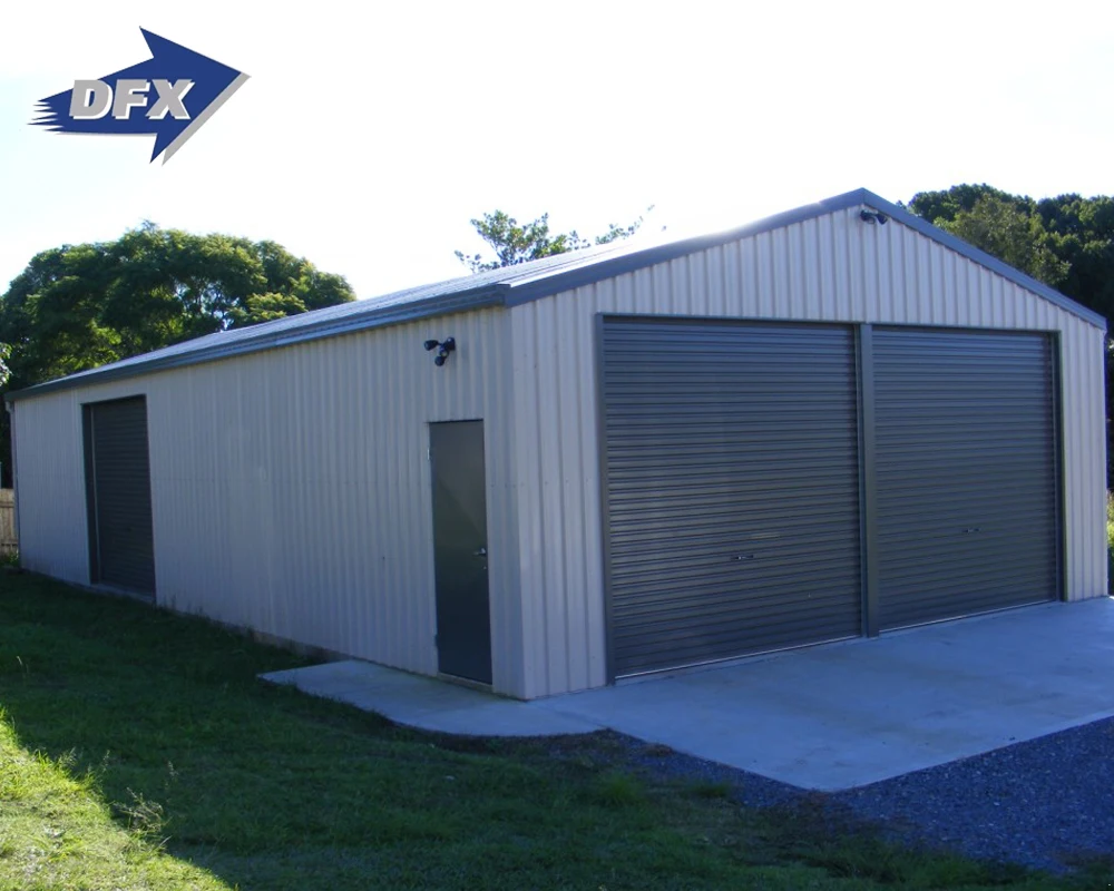 Light Metal Framing Steel Structure Prefab Car Storage Shed Warehouse Building
