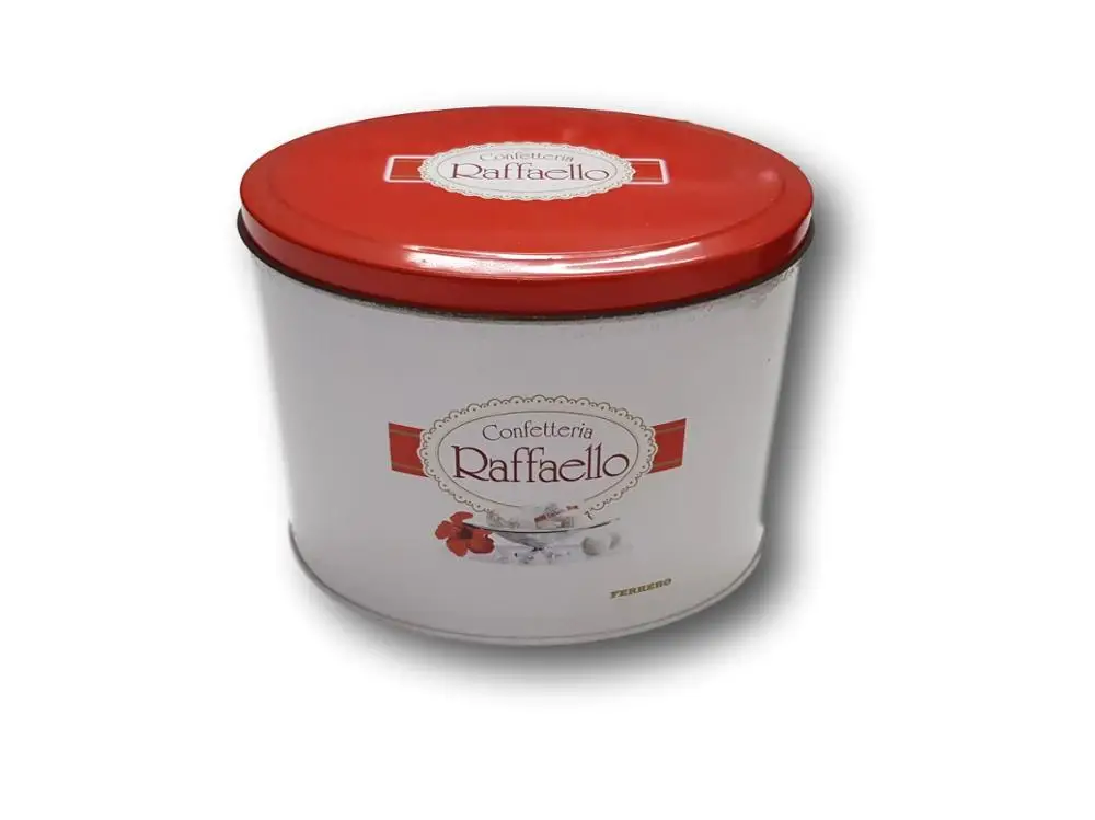 China Manufacturer Lovely Stainless Steel Oval Cake Tin Jar