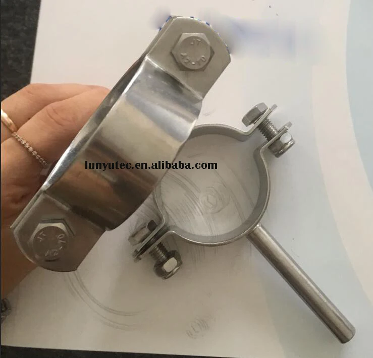 
Stainless Steel Round Pipe Hanger With Round Rod 