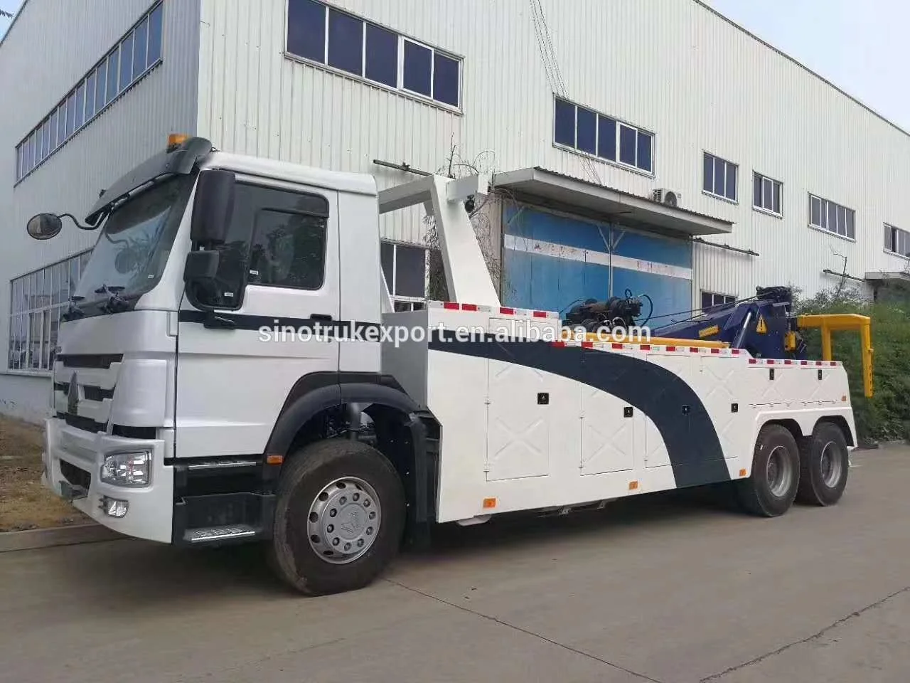 China Howo 40tons 6x4 tow truck wrecker heavy duty road cleaning tow wrecker truck  for sale