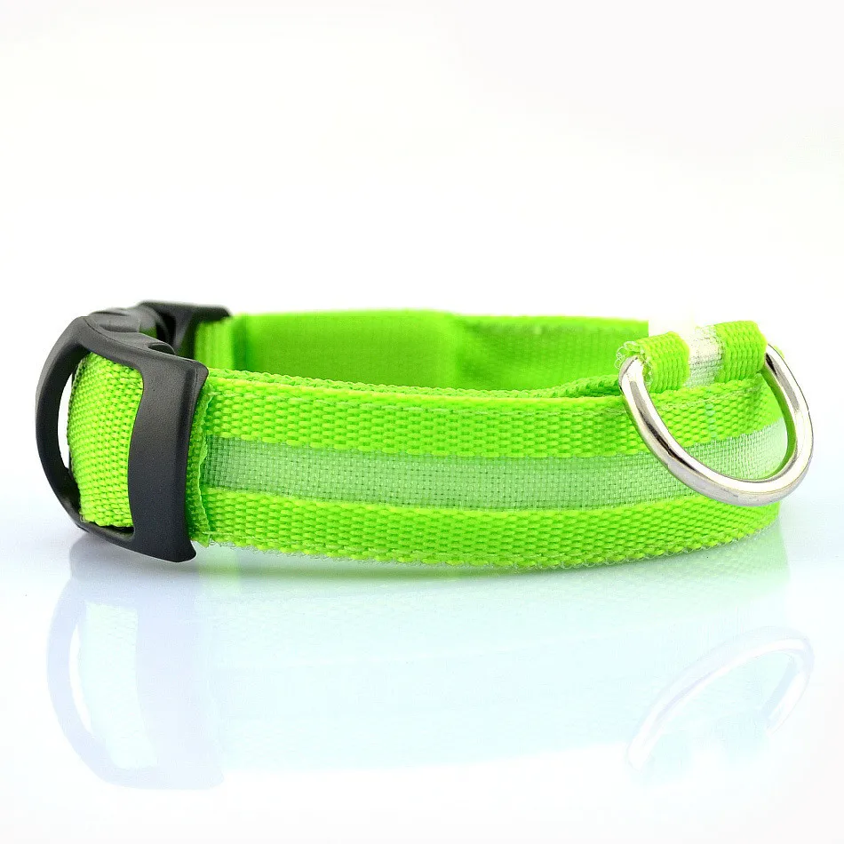 Pet Supplies Nylon LED Pet dog Collar,Night Safety Flashing Glow In The Dark Dog Collar Leash,Dog Luminous Fluorescent Collars