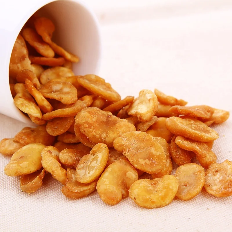 
Wholesale 300g Spicy Healthy Chinese Fried Salted Broad Bean Snacks 