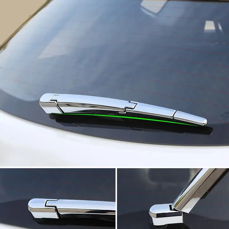 Car Styling Accessories 4Pcs ABS Chrome Rear Window Wipers For Hyundai Tucson 2015 2016 2017 2018 Car Rain Cover