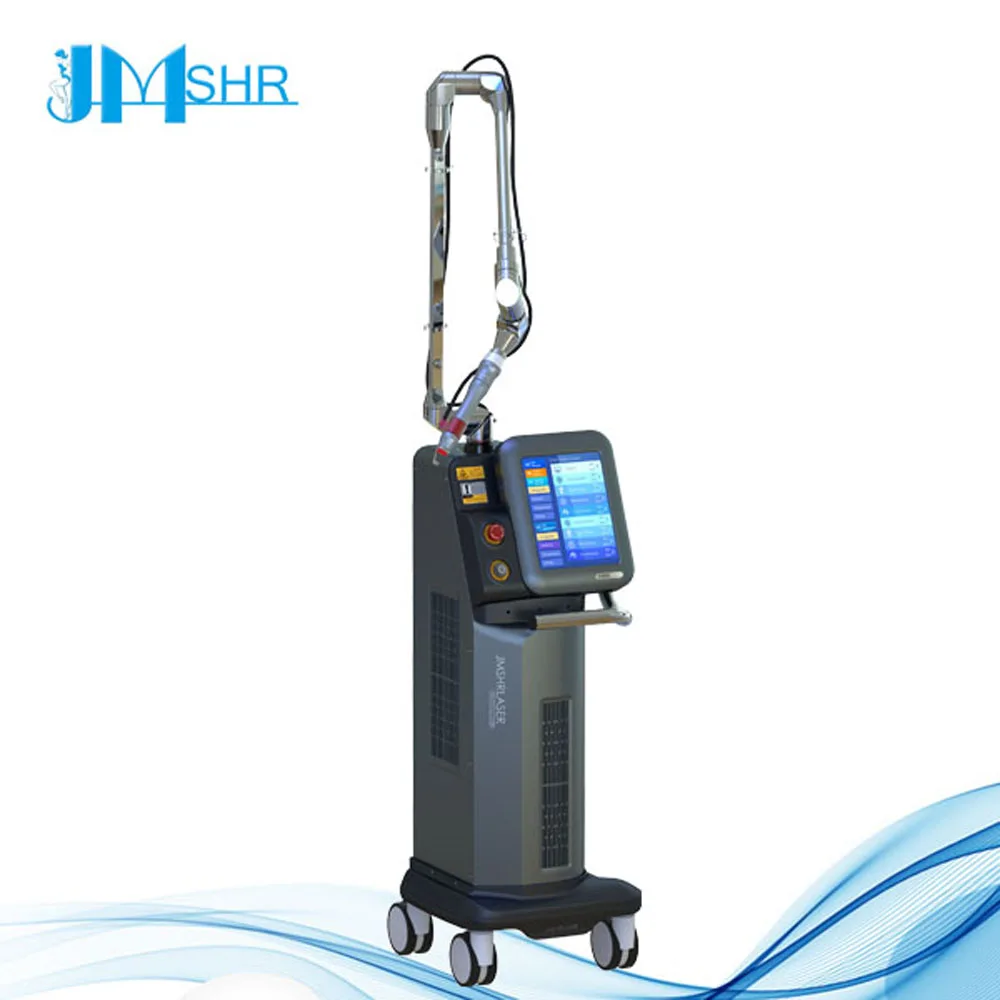5 different scan mode RF Drive Co2 fractional combined laser medical beauty machine vaginal tightening Korean light guide arm