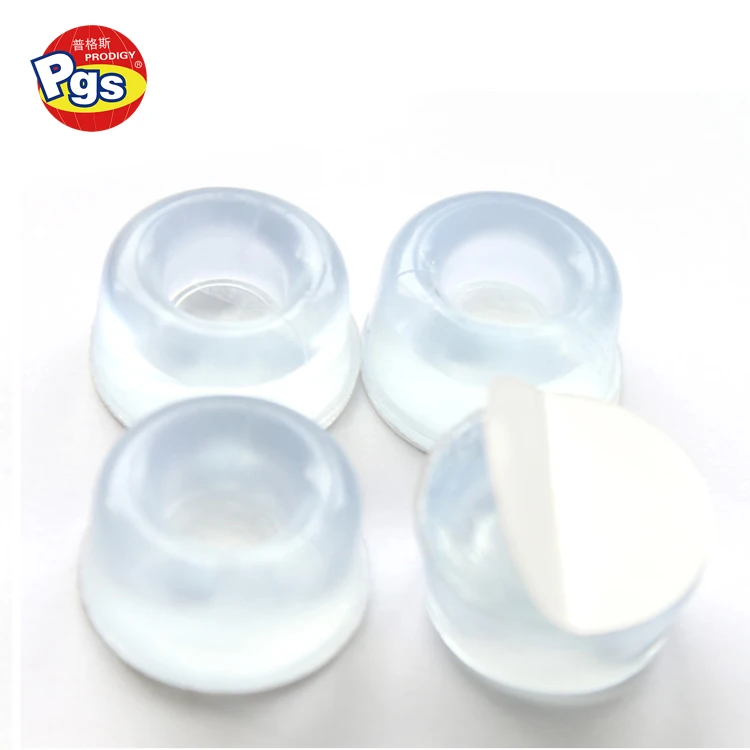 Transparent adhesive wall door stopper anti slam bumper