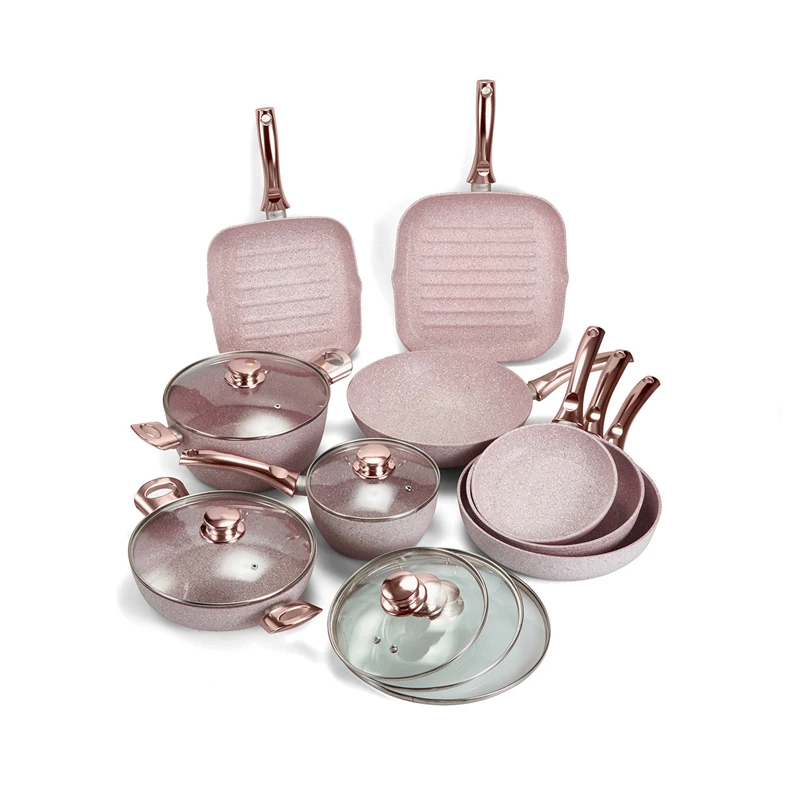 Popular selling 7pcs Promotional Aluminum Nonstick Cookware Set