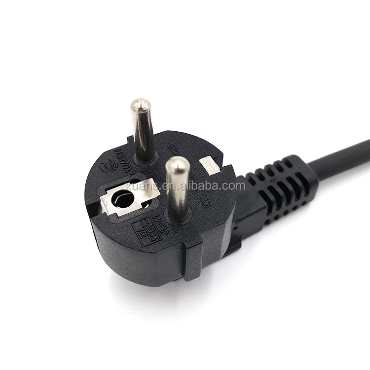 XUANSHI high quality KTL 3 pin plug korea ac power cable for laptop pc