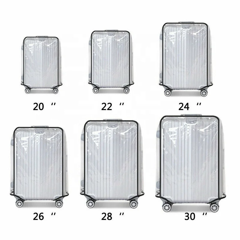 Amazon new good quality transparent Suitcase Protector Anti Scratch waterproof pvc luggage cover