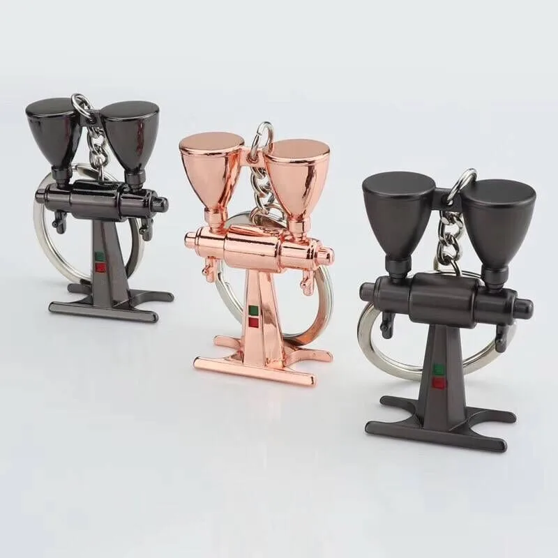 diy logo 3D mini coffee cup keychain custom coffee key chain mini cup shape keychain