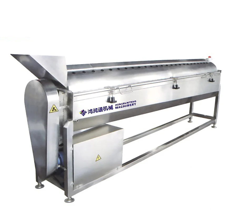 
horizontal poultry chicken paws skin peeling slaughterhouse equipment 