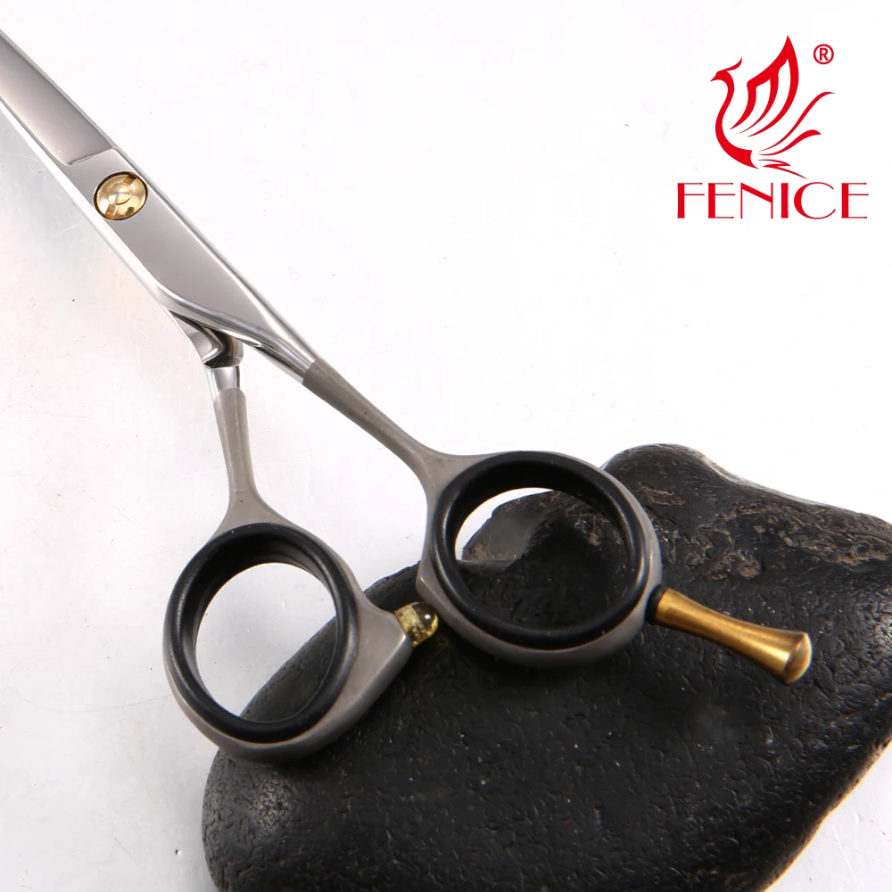 Fenice Private Label Stainless Steel Shears 6 Inch Hair Cut Scissors for Hairdressers