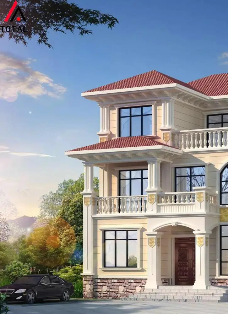 2019 New design elegant luxury prefab villa made in China