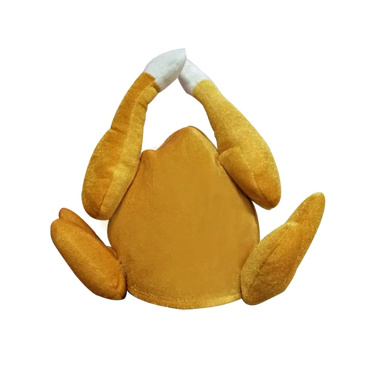 Roasted Turkey Chicken Hat Adult Costume Accessory NEW Thanksgiving