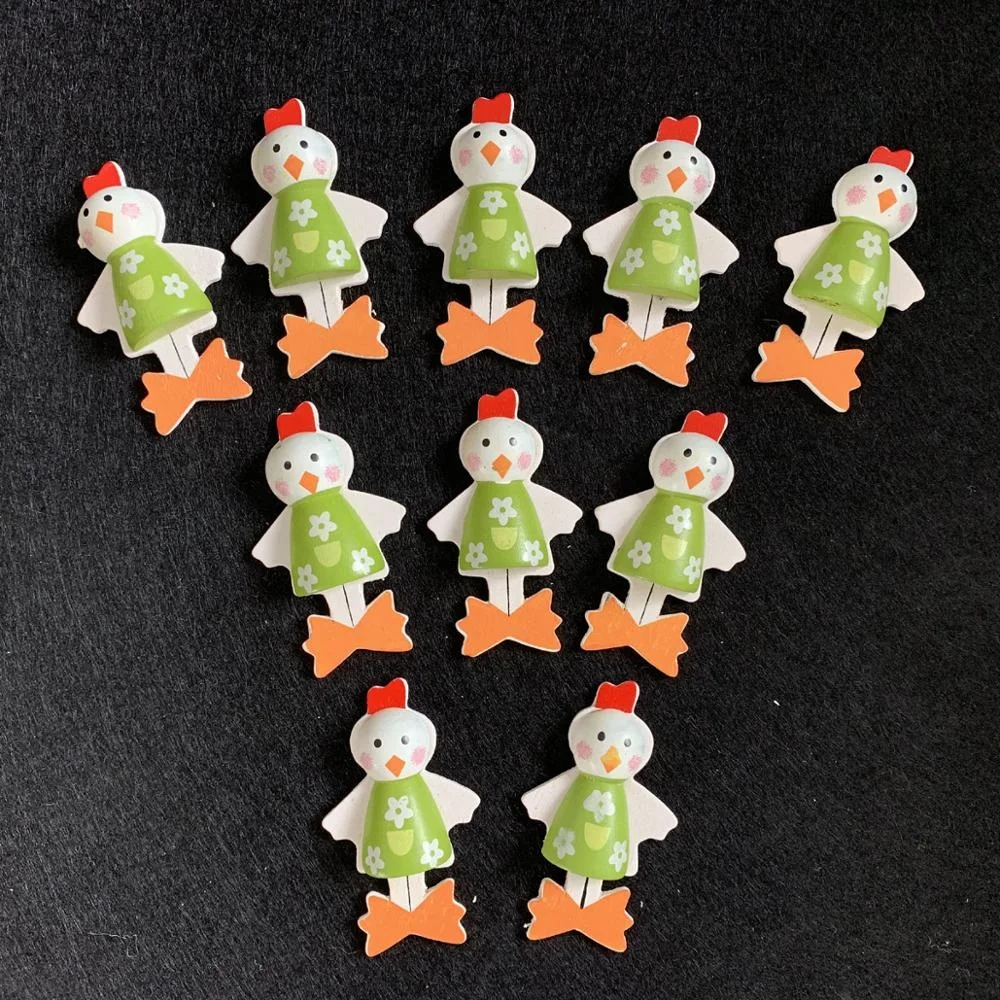 Easter wooden Rabbit fridge magnet hand crafts DIY material