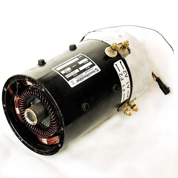 DV9-4009-GN traction motor with speed sensor and temperature control