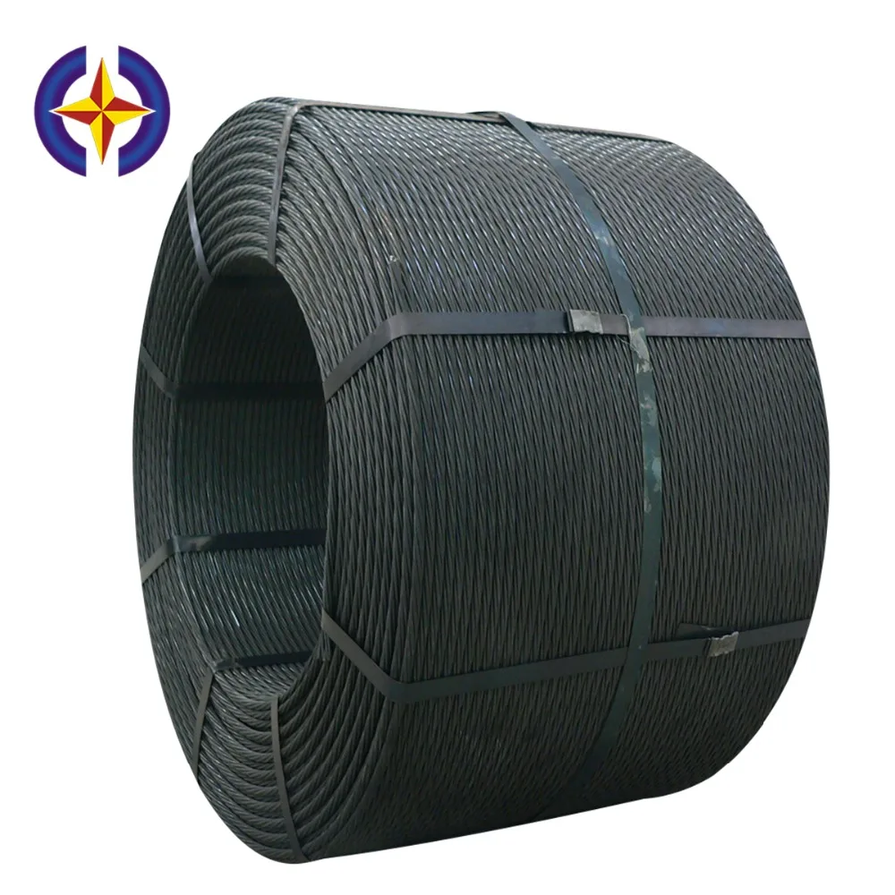 Prestressing tendons 7 wire low relaxation grade 270 pc strand high tensile steel wire