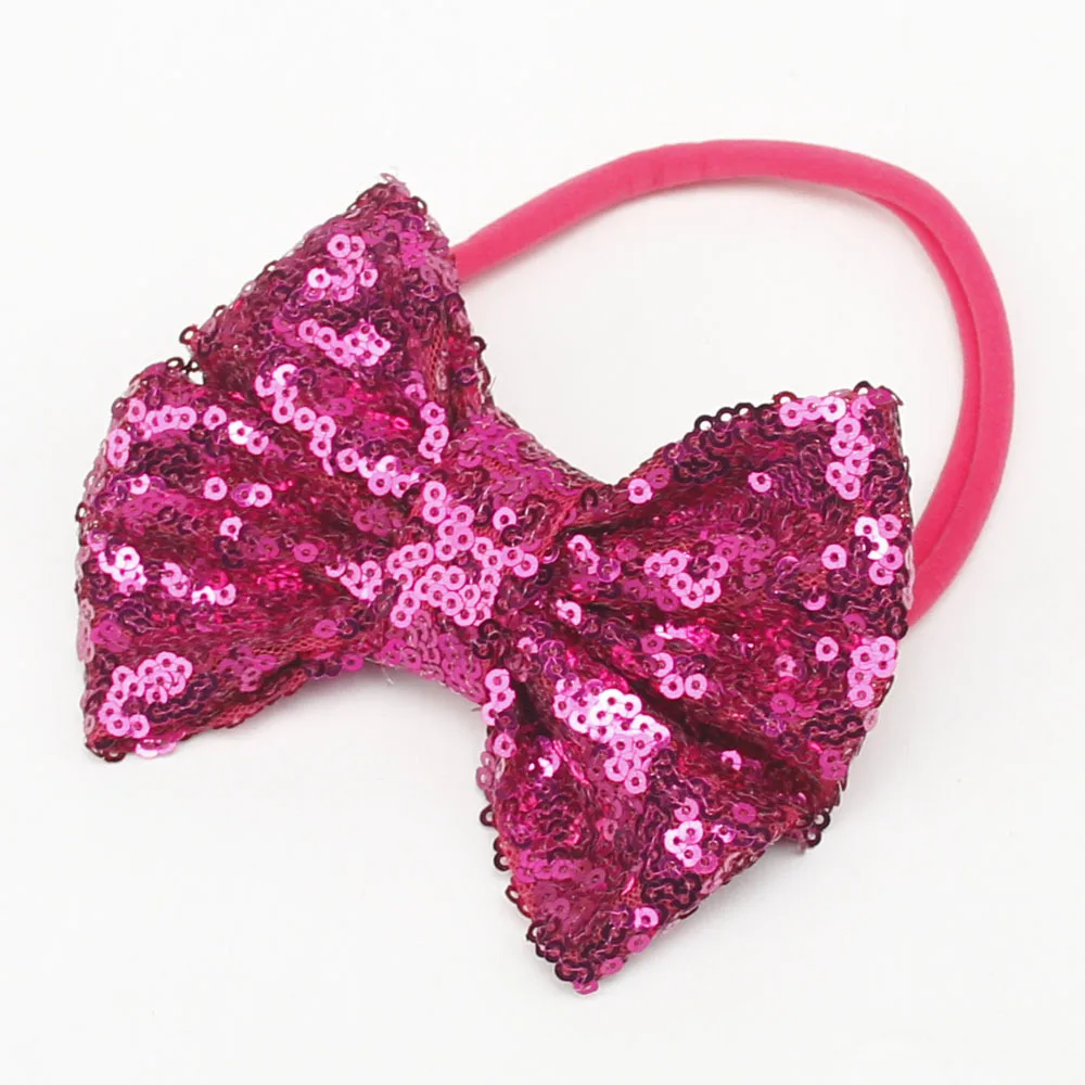 
Classic Cotton And sequin bowknot Headband Kids headband Hair Accessories For Girls 