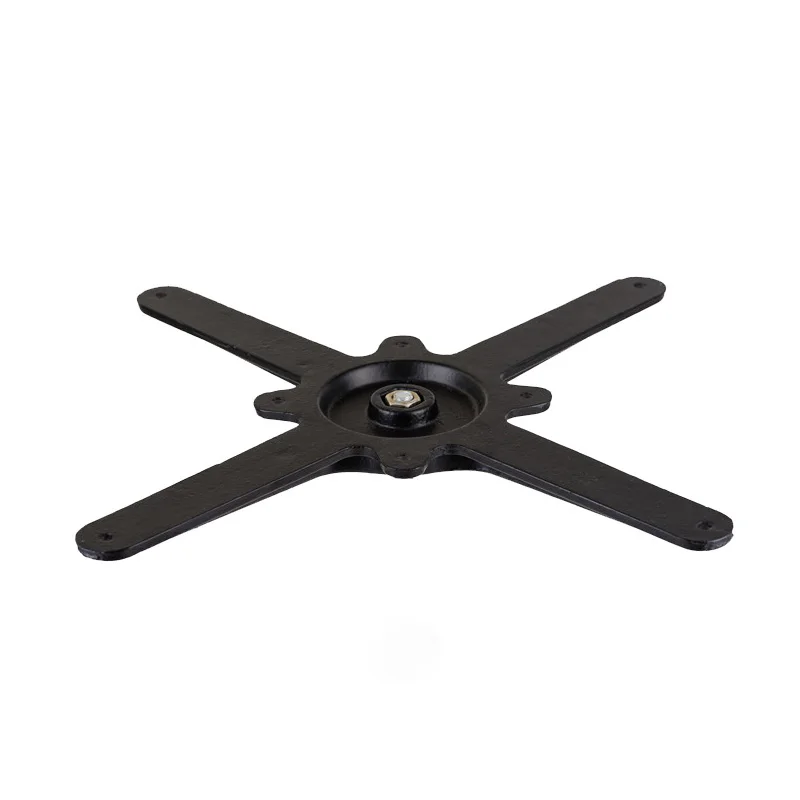 Chuangdi dining table cast iron table base with bevel square base