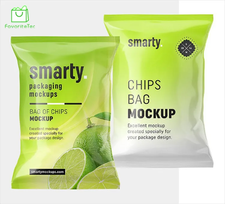 Eco friendly snack bag coconut chips packaging for potato chips