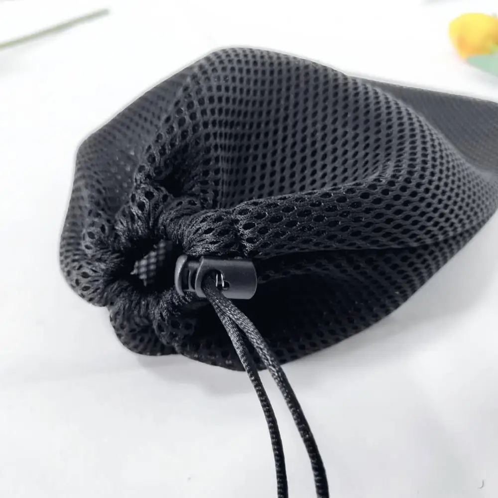 Custom Factory Design Black Gift Drawstring Mesh Bag