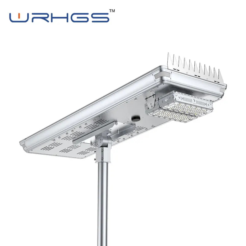 
microwave sensor integrated solar street light outdoor 200w 80w 100w 50w 30w led lamp with adjustable amr 