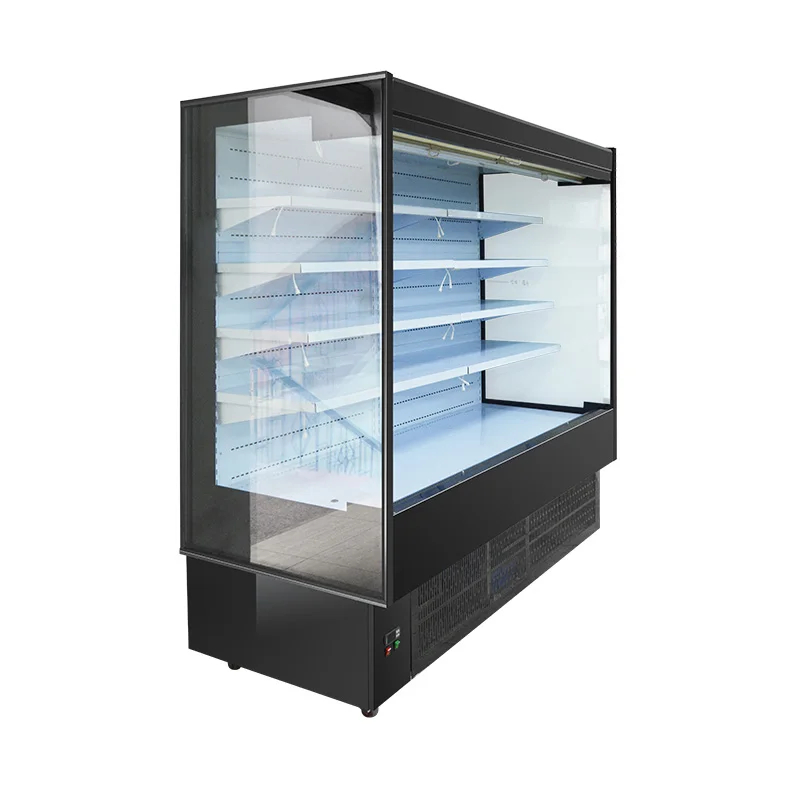dairy showcase chiller refrigerated supermarket display cabinet