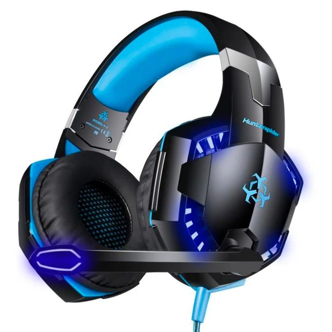 
Hunterspider V2 3.5mm Gaming Headset with Mic Stereo USB LED Headphones for XBOX One and PC 