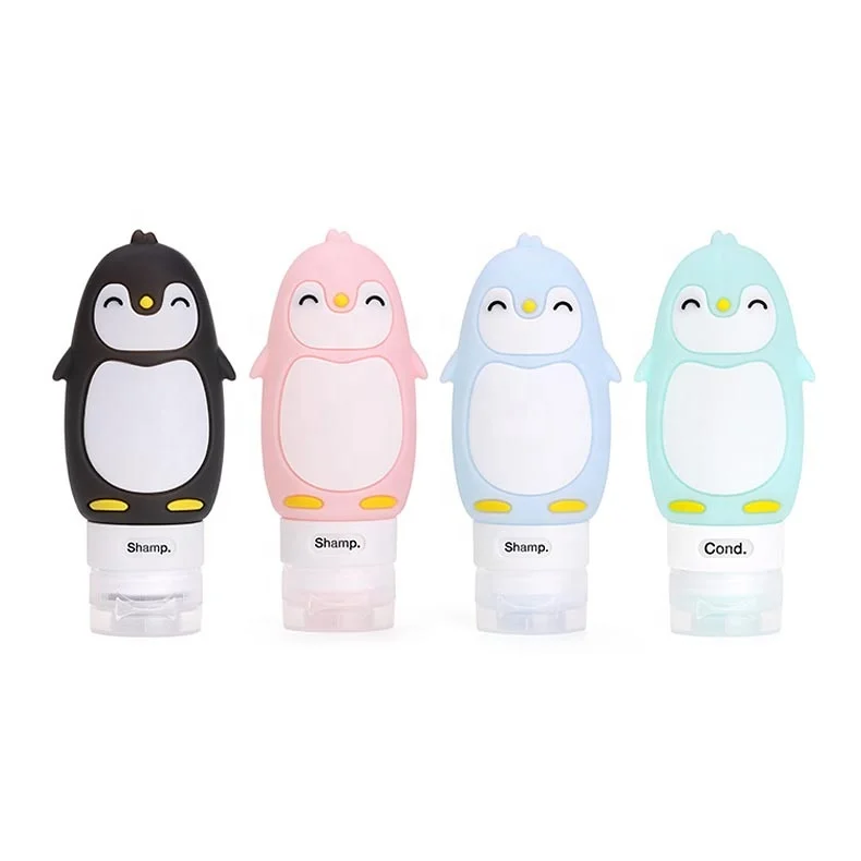 Travel Portable silicone shower gel shampoo cosmetic emulsion set bottled