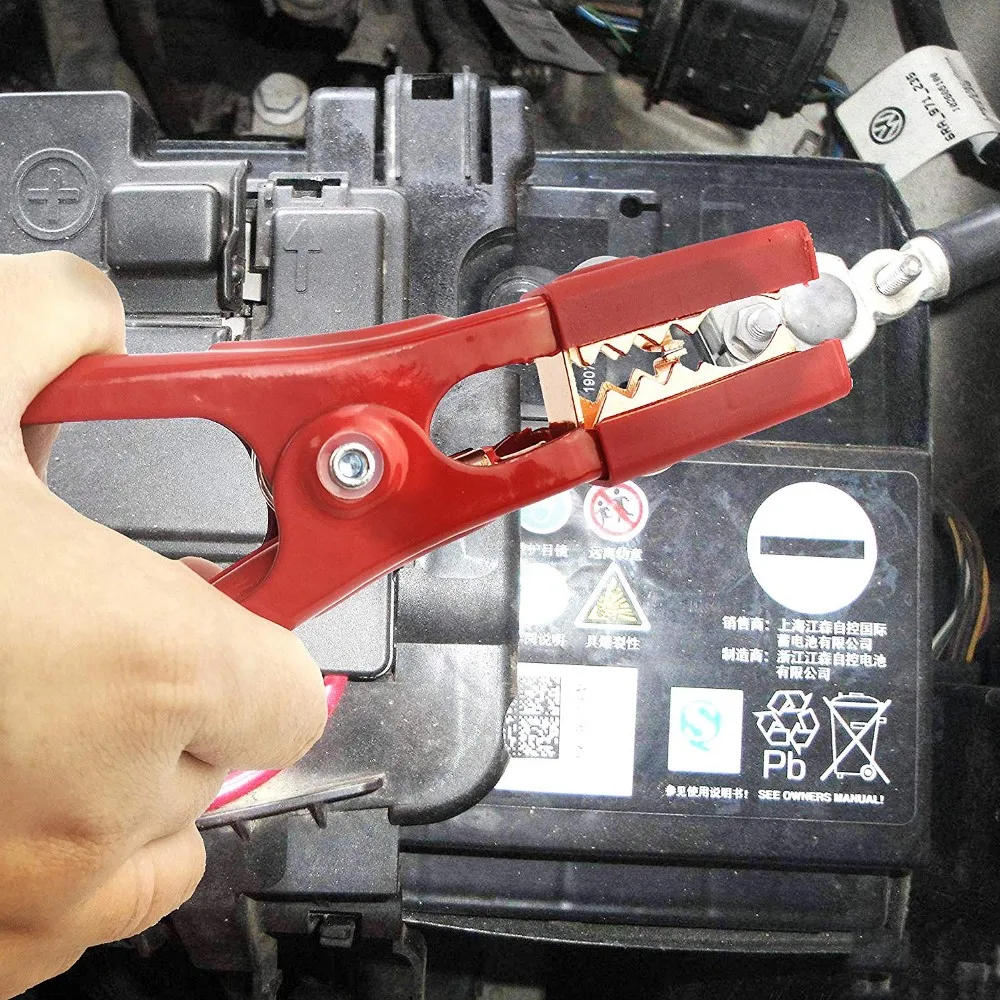 Battery Jumper Cables 4 Gauge 20 Feet Heavy Duty Booster Cables (4AWG x 20Ft)