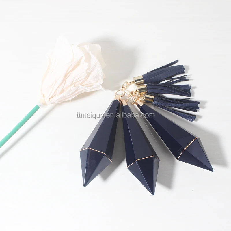 
In stock white pink black bule have tassels plastic empty lip stick tubes 