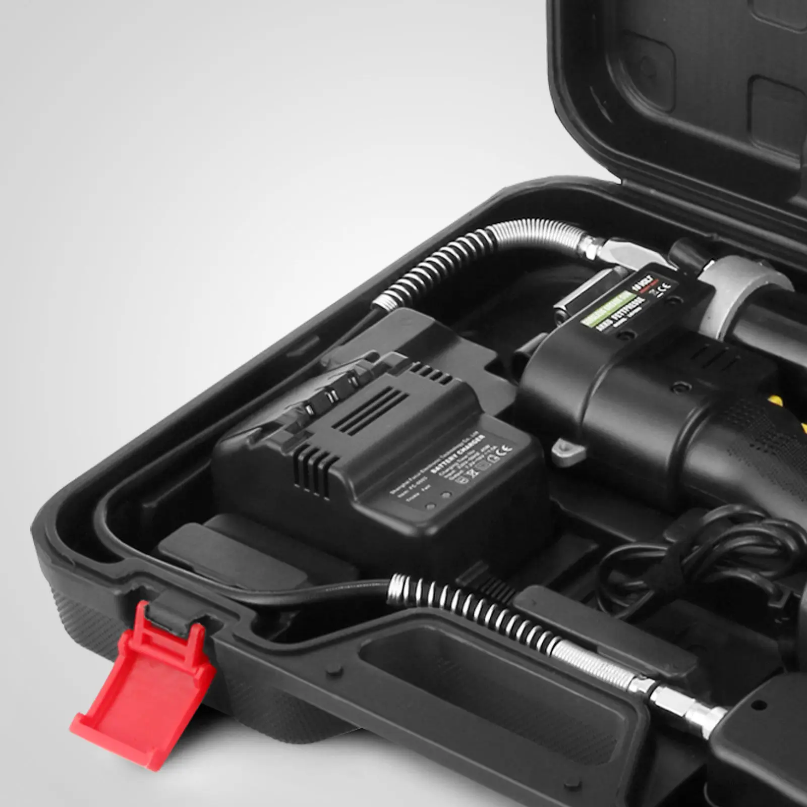 
Electrical Grease Gun Cordless Battery 18V 107cm 8000PSI Heavy + 2 Batteries 