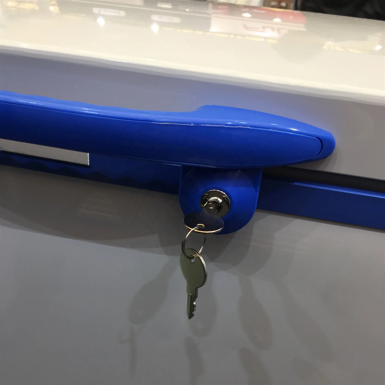 280L Deep freezer cola ice cream chest freezers commercial sliding glass door gelato display cryogenic cabinet for supermarket