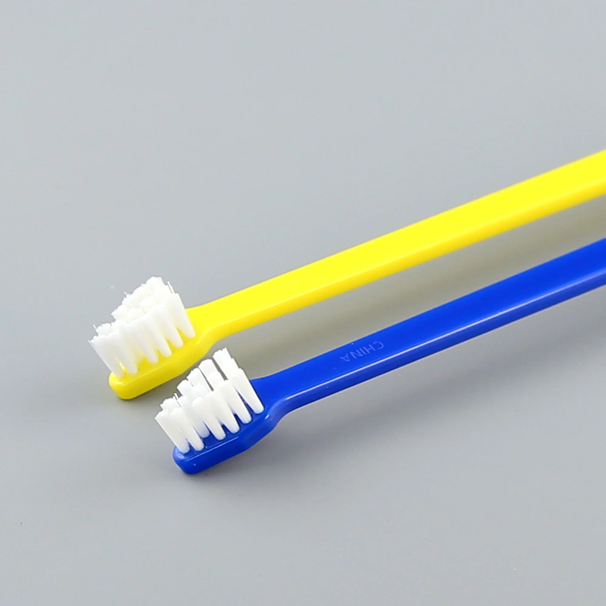 dog tooth brush company double head tooth brush export to USA for dog cat pet oral clean Toothbrush supplier