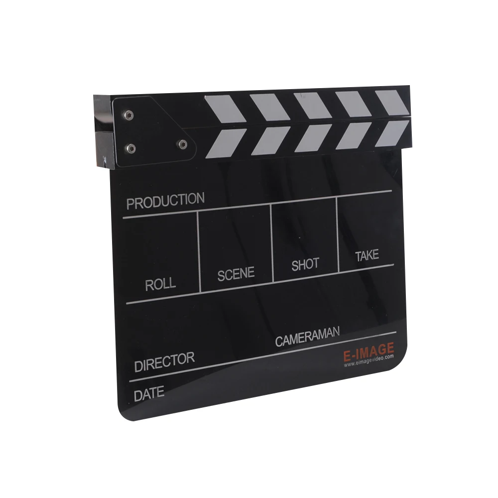E-IMAGE ECB-01Acrylic Movie Clapboard for sale Studio Director Black Color