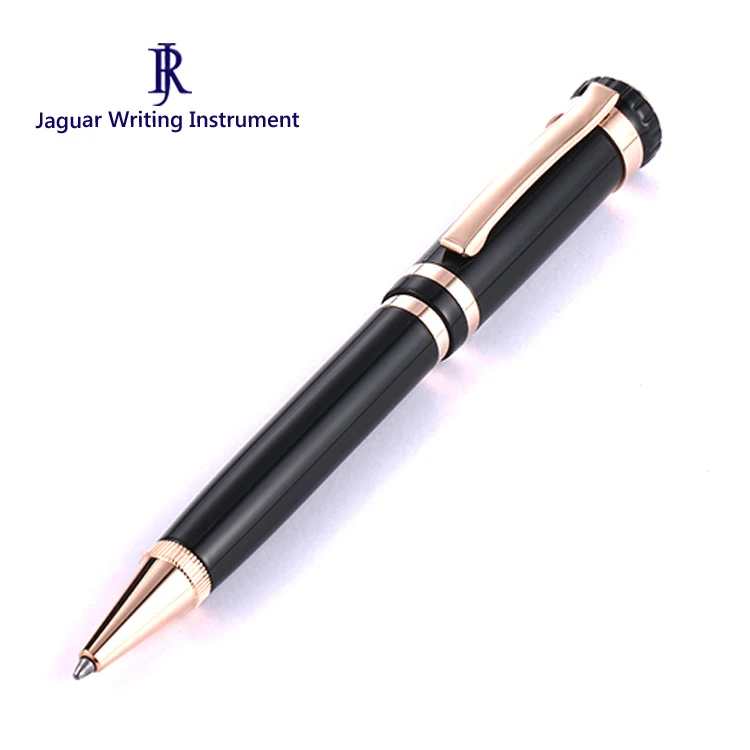 Пользовательские Логотип фирменный хороший написание Jaguar металлическая шариковая ручка для рекламного подарка
