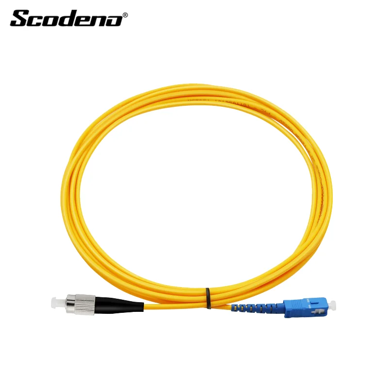 Scodeno simplex duplex SC-FC network fiber optic patch cord in data transmission