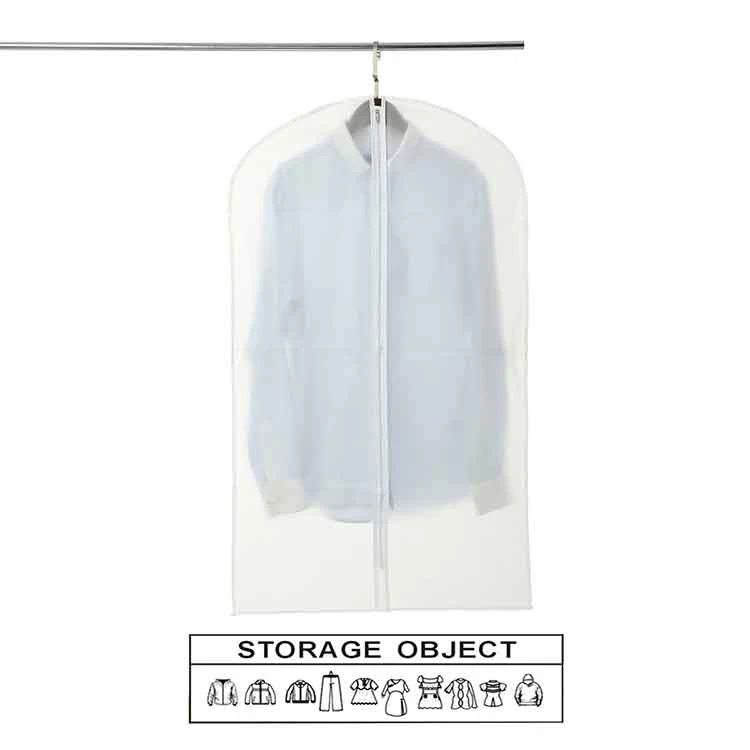 Custom superior quality cheap price portable transparent garment bag suit bag