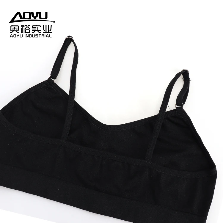 Factory Young Girls Small Fresh Seamless Underwear Knitted Vest Top Seamless Sports Bra