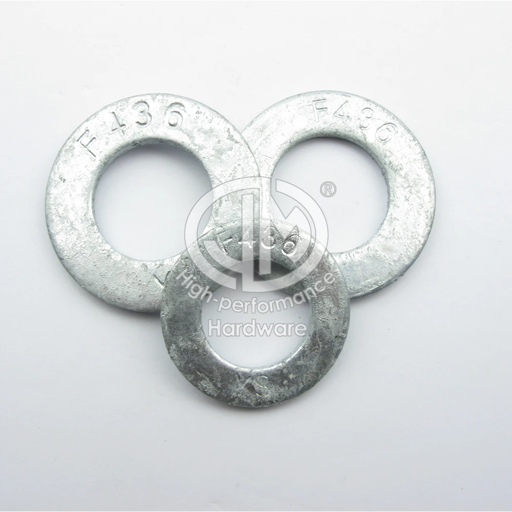 ASTM F436 Hardened Flat Washer Yellow Zinc Plated