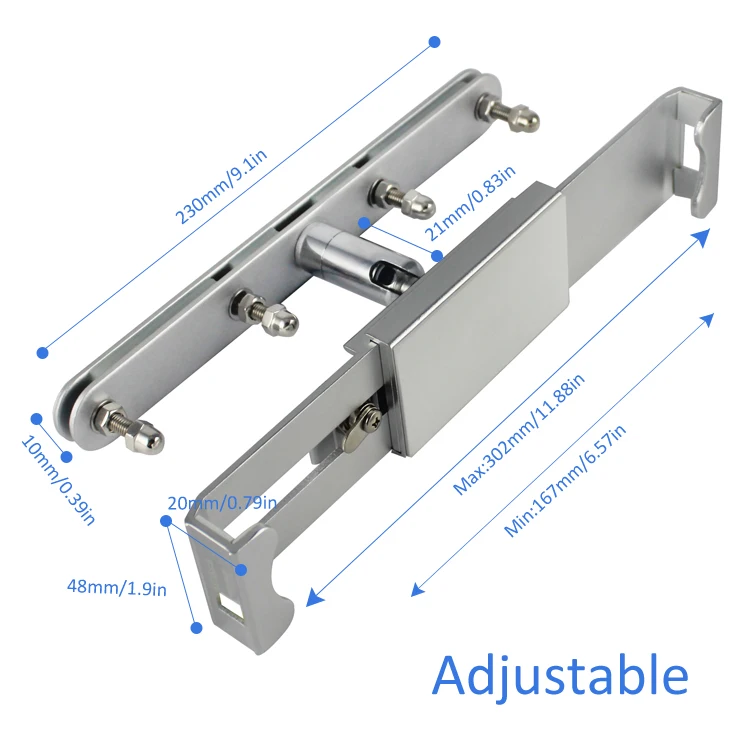 Универсальная подставка для подголовника 2 в 1, настенное или заднее сиденье, автомобильный держатель планшета с регулируемым углом для ipad 9,7-13 дюймов