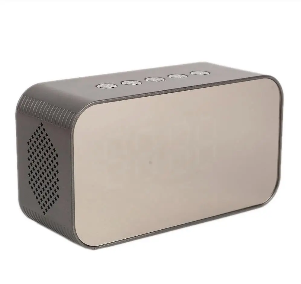 
Wholesale speaker Surround Sound Wireless Speaker Subwoofers FM Amplifier Radio Portable Alarm Clock Multifunction With LED Time 