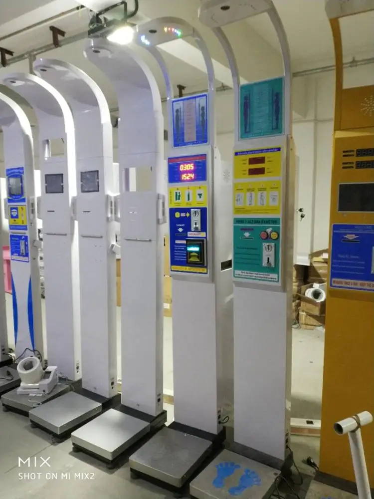 DHM-15 Coin  bmi height weight scale with printer and paper  for Game