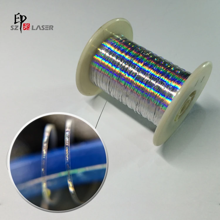 Анти подделка голограмма УФ безопасности нитки