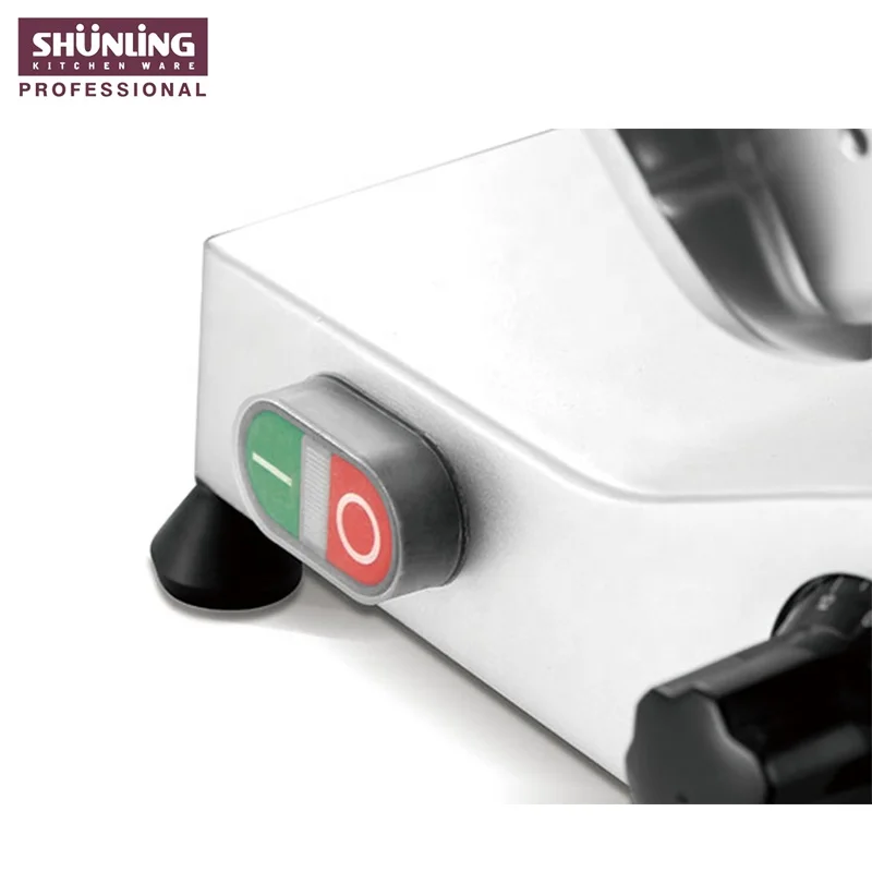 250mm blade commercial meat slicer / cheese slicer / bread slicer 250ES-10 in aluminium alloy body and stainless steel blade.