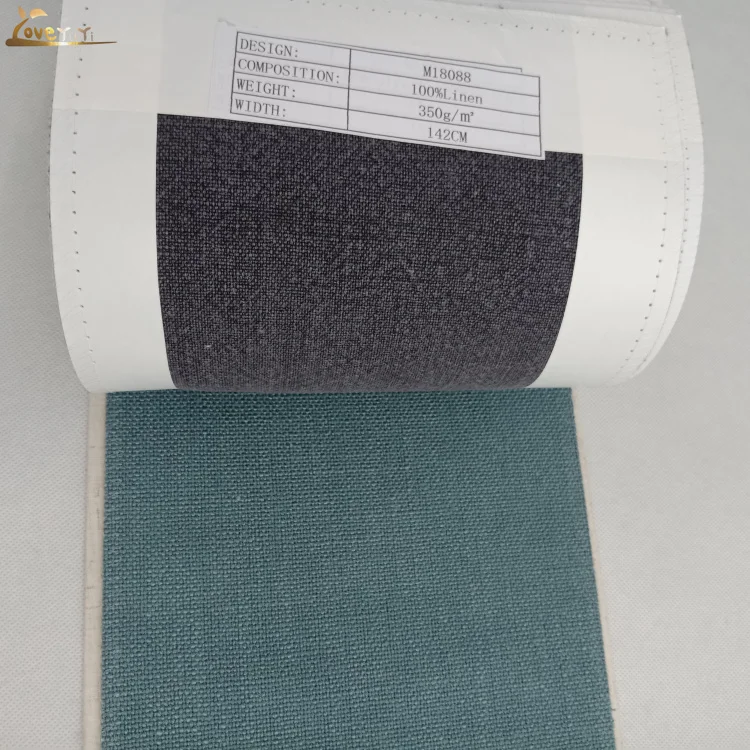 Luxury Decorative 100% Natural Stone Washed Heavy Linen Fabric