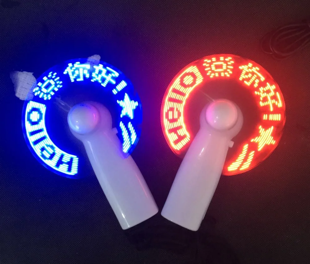 Custom usb led message phone fan for iphone android