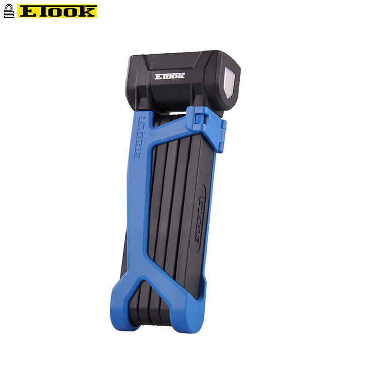ETOOK High Strength Stainless Steel Rivets Folding Bike Lock For Ebike/Escooter/Motorbike