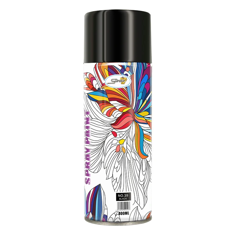 400ml Graffiti Art Spray Paint 1 Pieces BLACK Epoxy Hongkong Raw Material for Car Paint Easy Coat Car Paint
