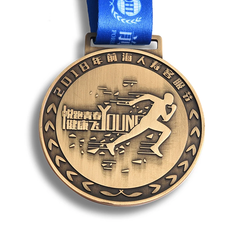 Металлическая медаль от производителя, античная латунь, 3D, недорогая спортивная медаль для бега, марафона (62108321533)