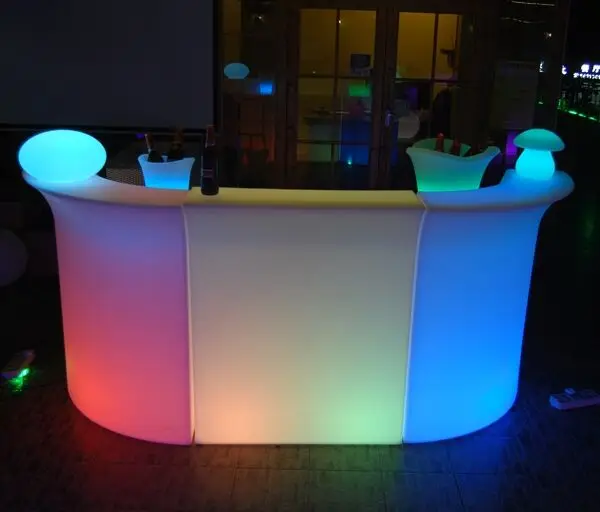 Illuminated LED Bar Table Furniture